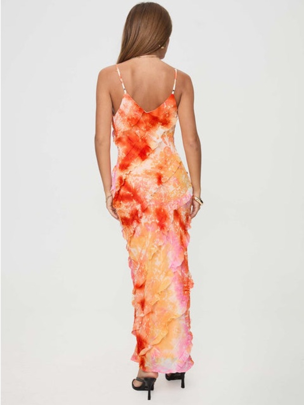 Princess Polly Lars Maxi Dress Orange Multi - Picture 5 of 10